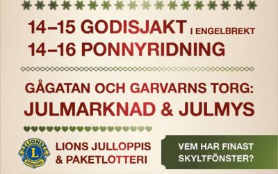 Skyltsöndag 1 december 2019